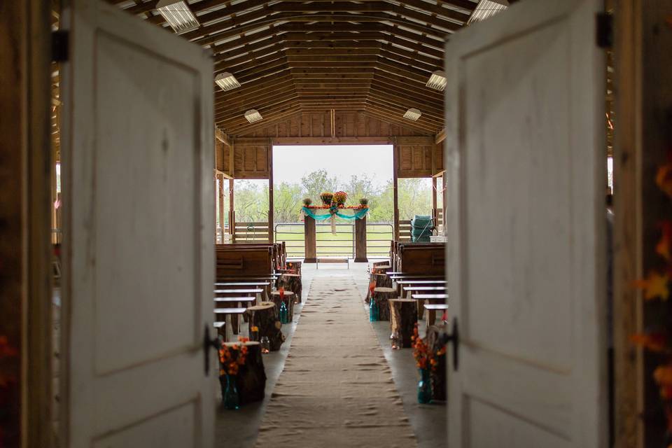 Doorway to the ceremony space