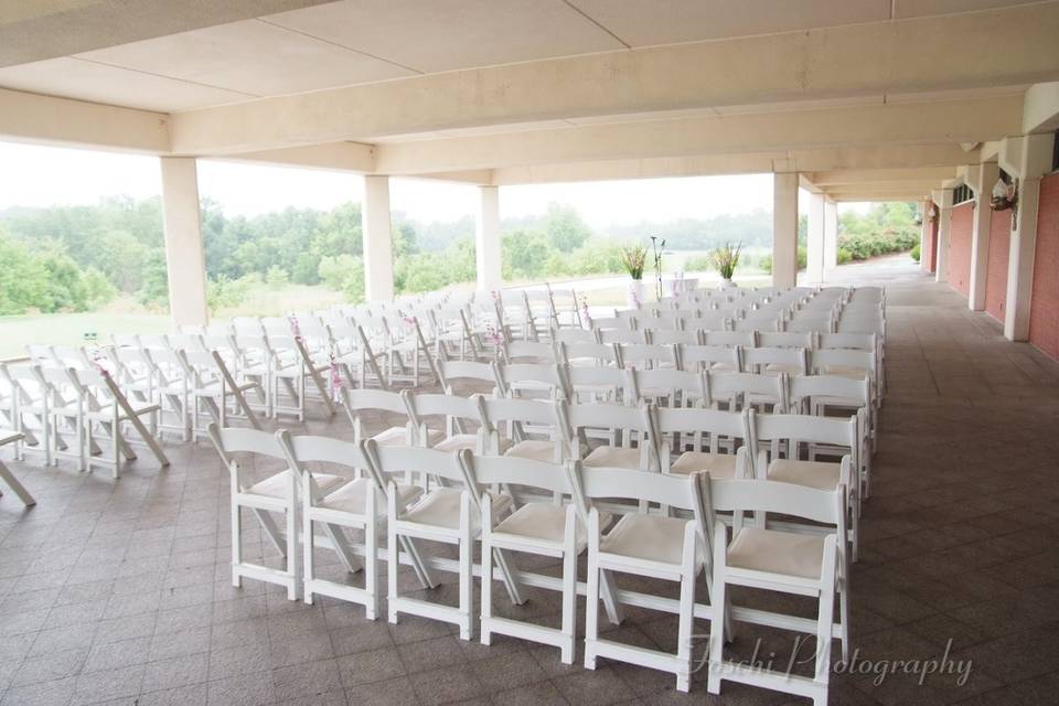 Terrace chair arrangement