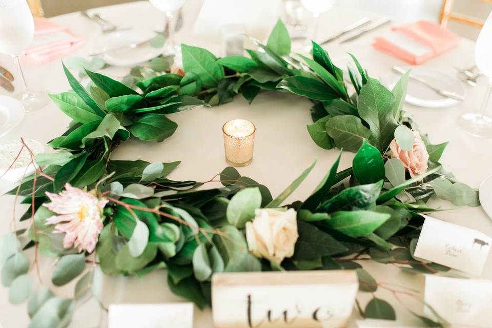 Wreath centerpiece