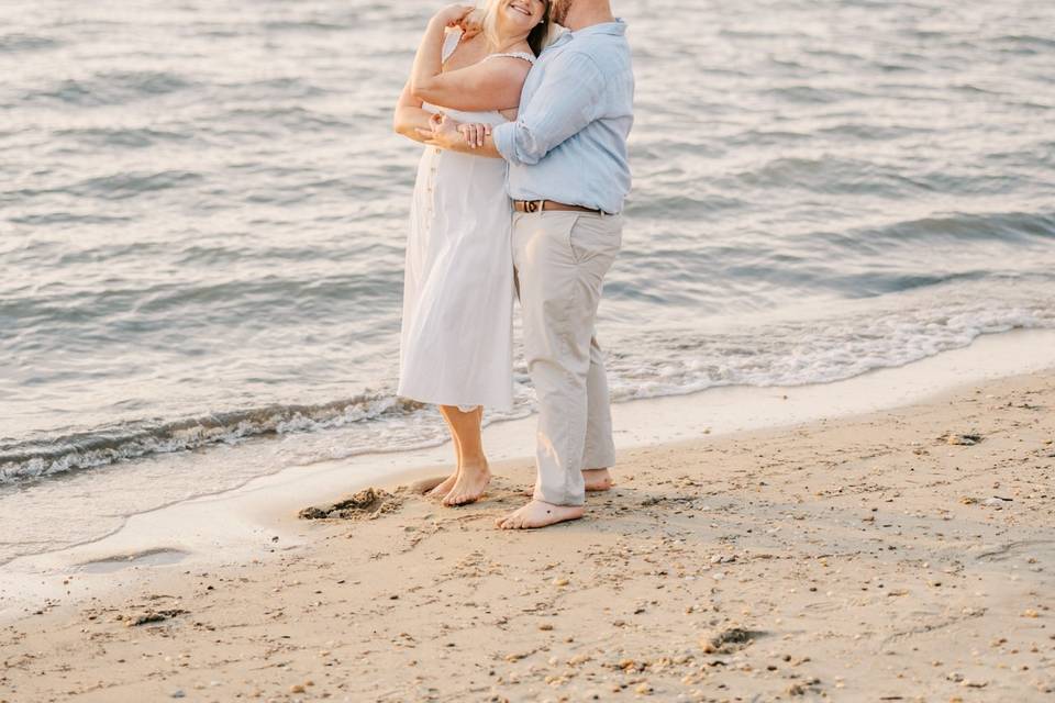 Beach engagement session