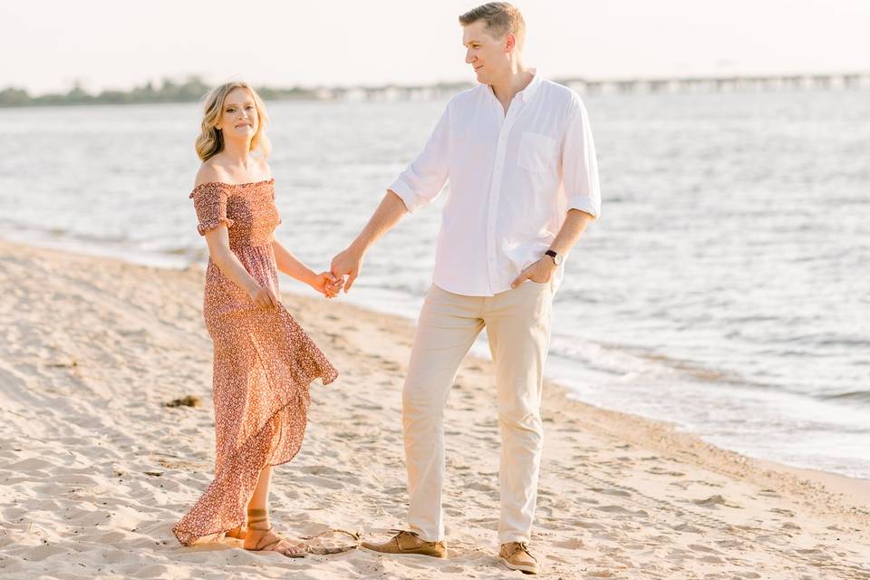 Engagement on the beach