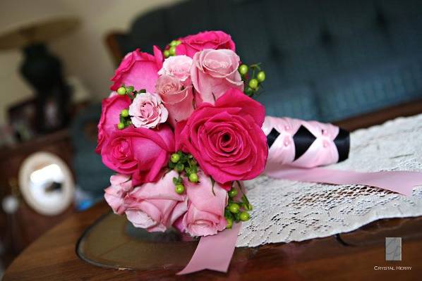 Bouquet of pink flowers