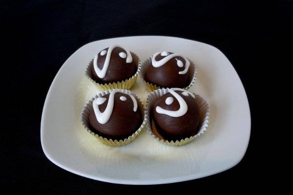 Dark chocolate truffle - one of many flavors we make!