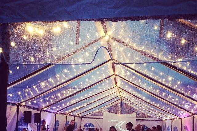 Reception tent