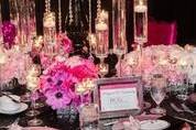 Table setup with centerpiece