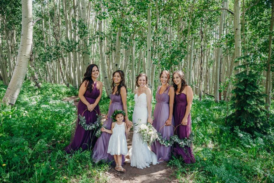 Purple bridesmaids dresses