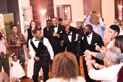 Groom on the dance floor