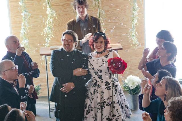 Walking down the isle