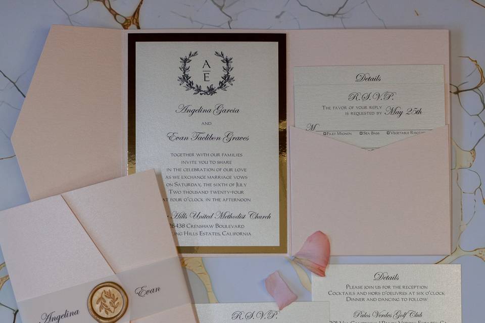 Blush Pocket Folder