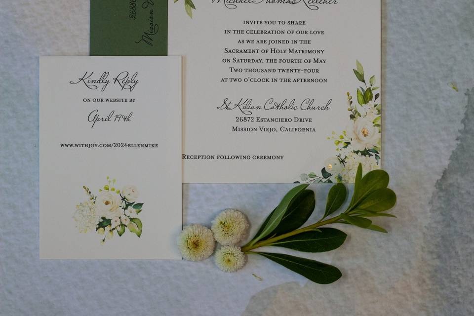 With Gold Leaf Embellishment