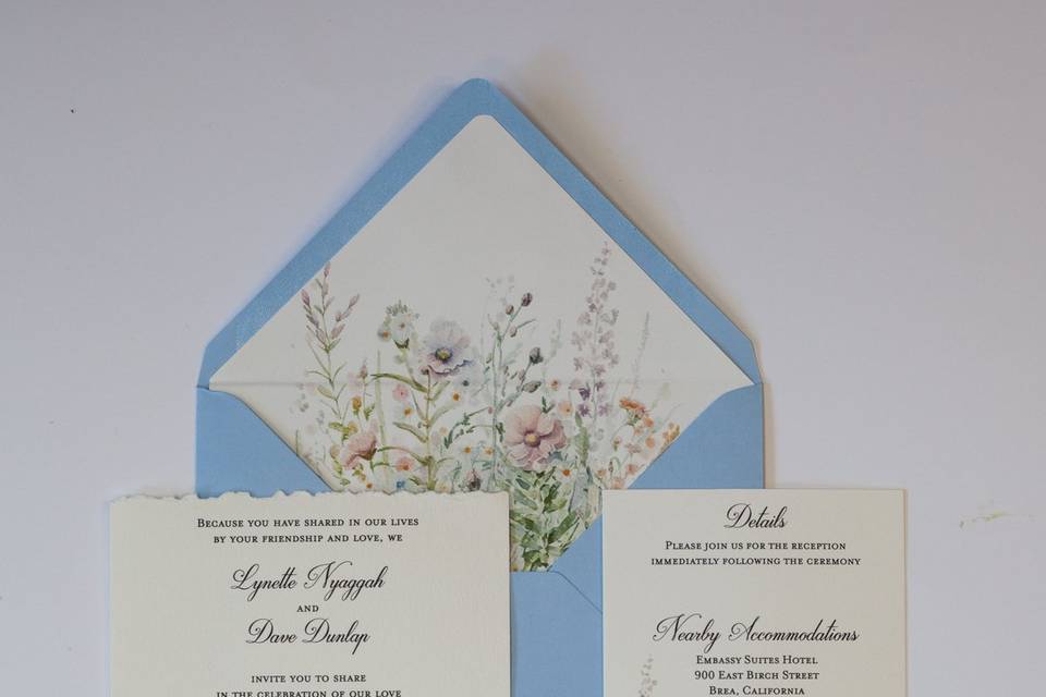 Blue Wild Flower Suite