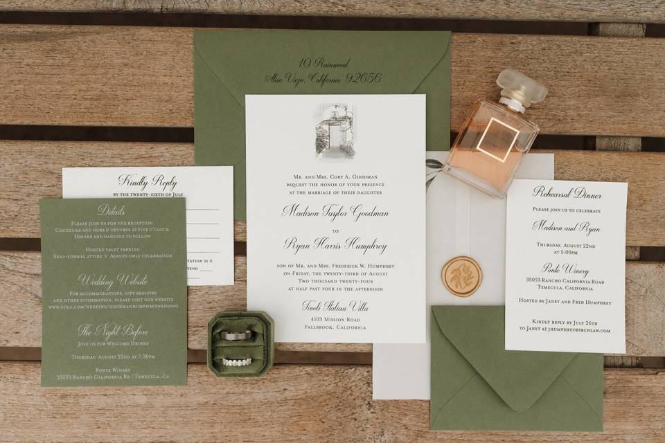 Vellum Wrap w/ Wax Seal