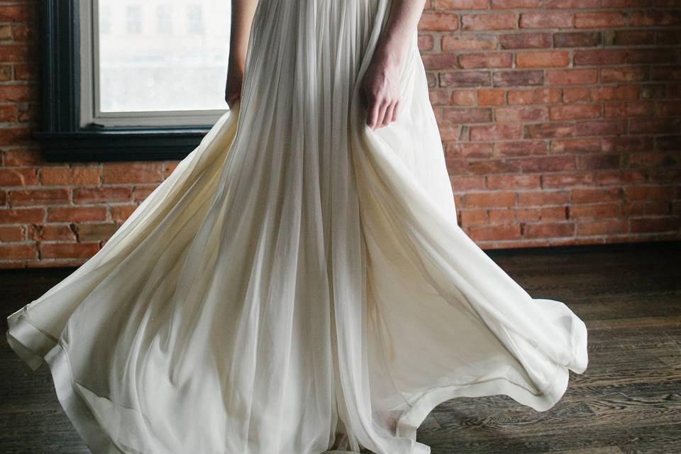 Modern wedding dress