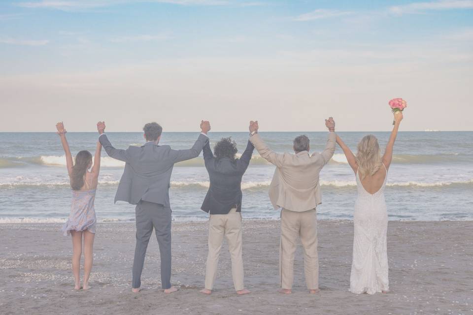 Beach wedding photos