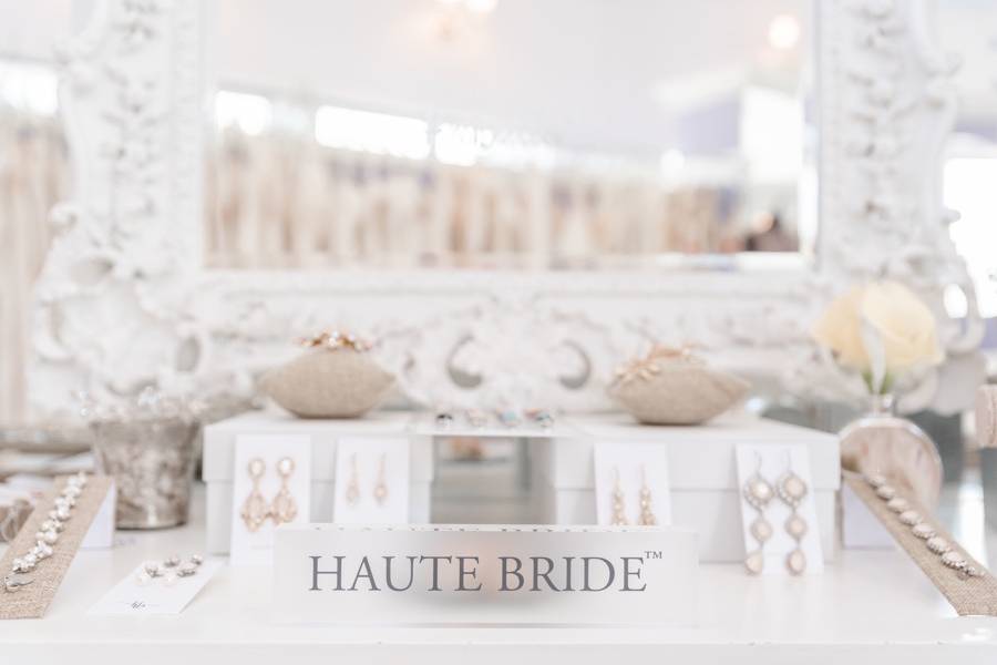 Haute Bride accessories display