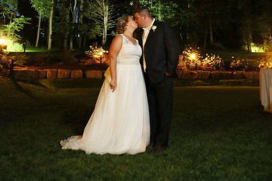 Bride & Groom in the Grove