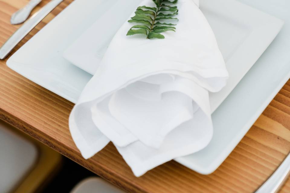 Table napkin setup