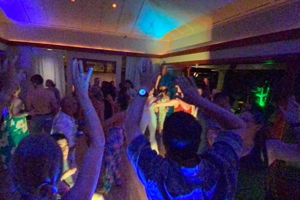 Indoor wedding DJ