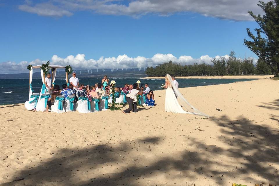 Hawaii Polo Club beach wedding