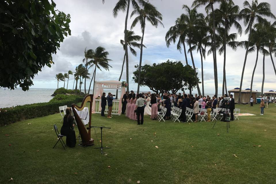 Wedding ceremony at The Kahala