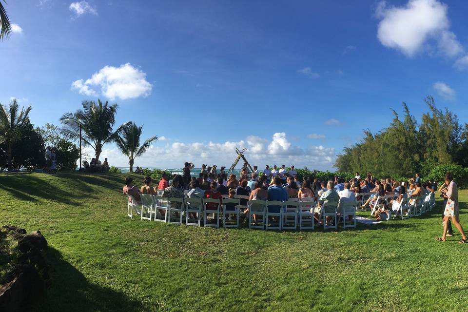 Beach ceremony ready to go