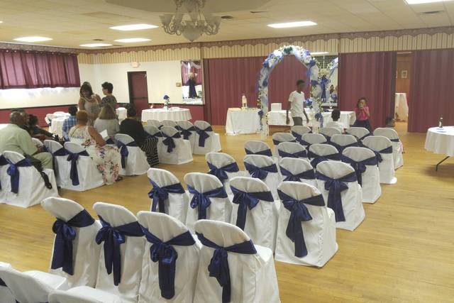 Pre-wedding set-up