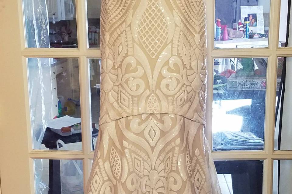 Cream dress