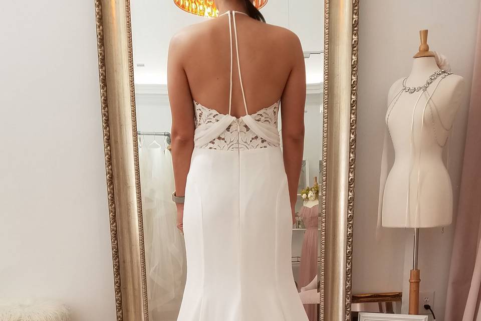 Back details of the dress