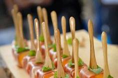 Prosciutto wrapped melon