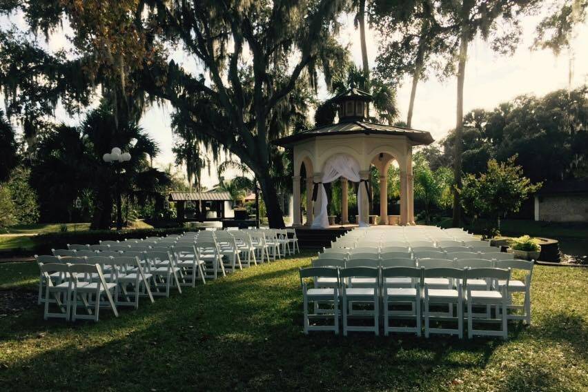 Wedding ceremony area