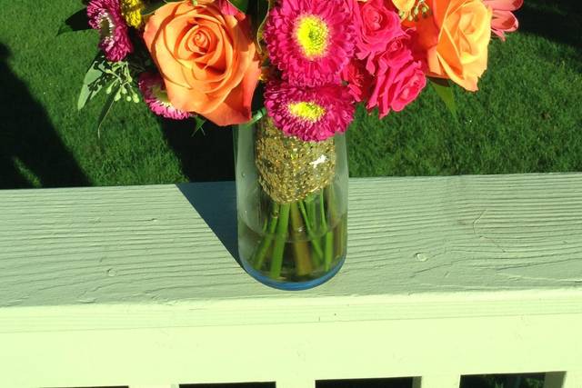 Colorful vases