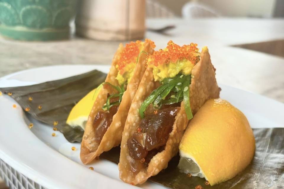 Tuna Tartare tacos