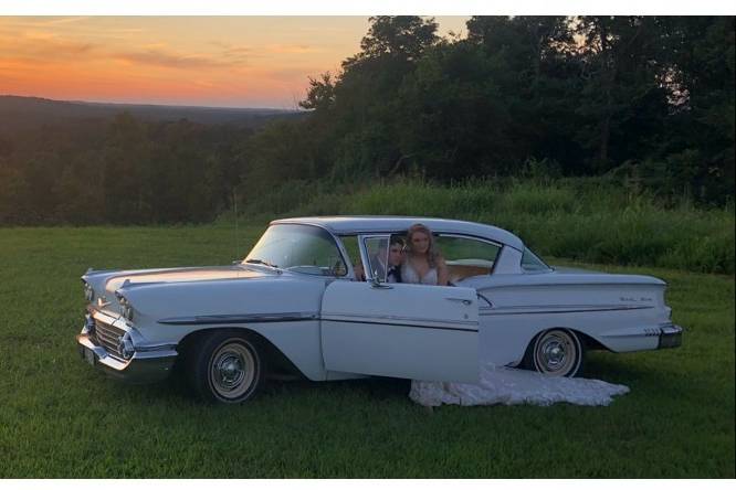 1958 Belair in the sunset!