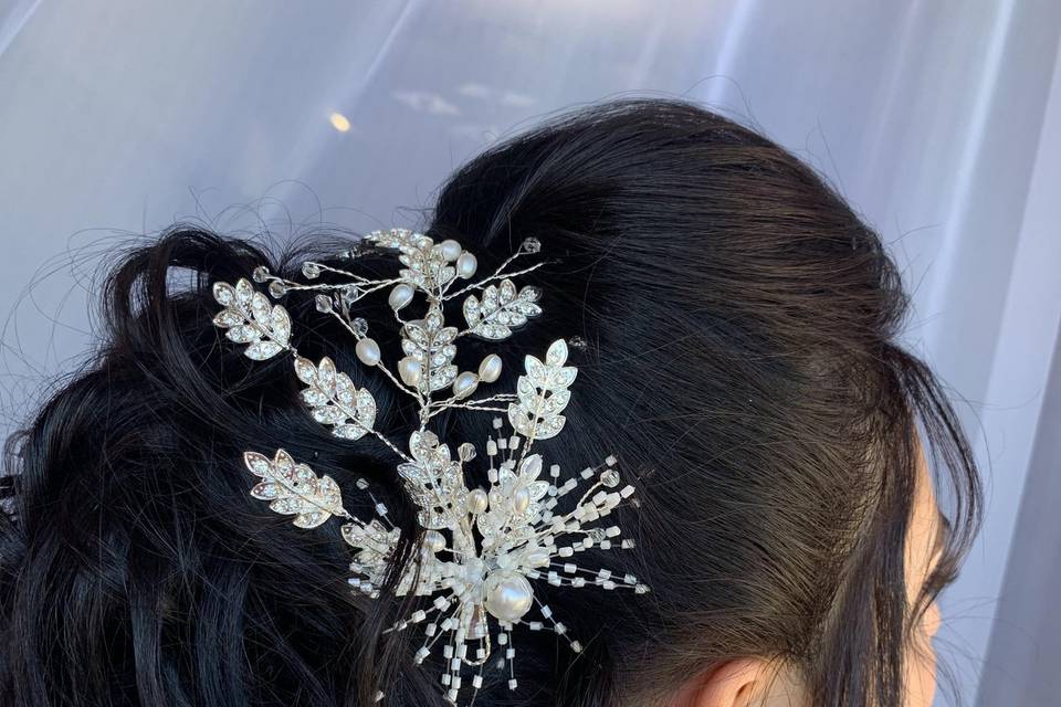 Bridal updo