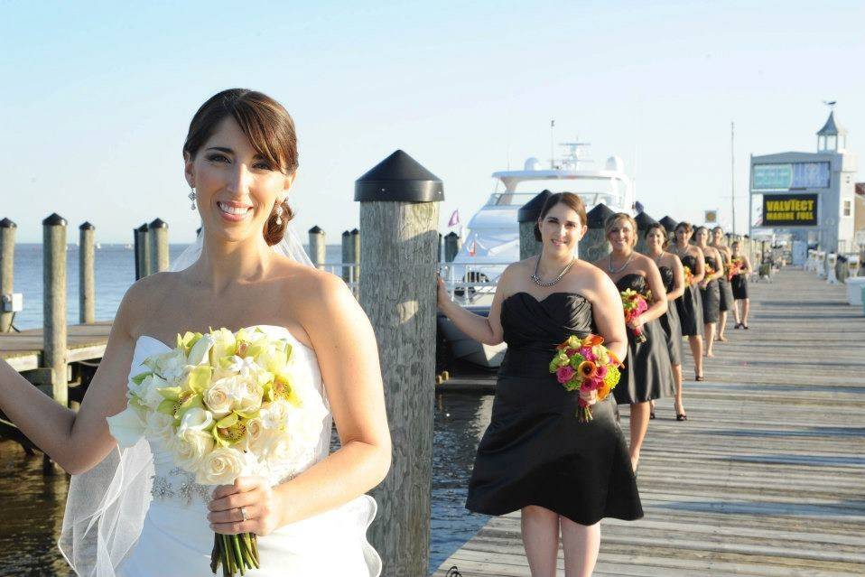 Matching bouquets