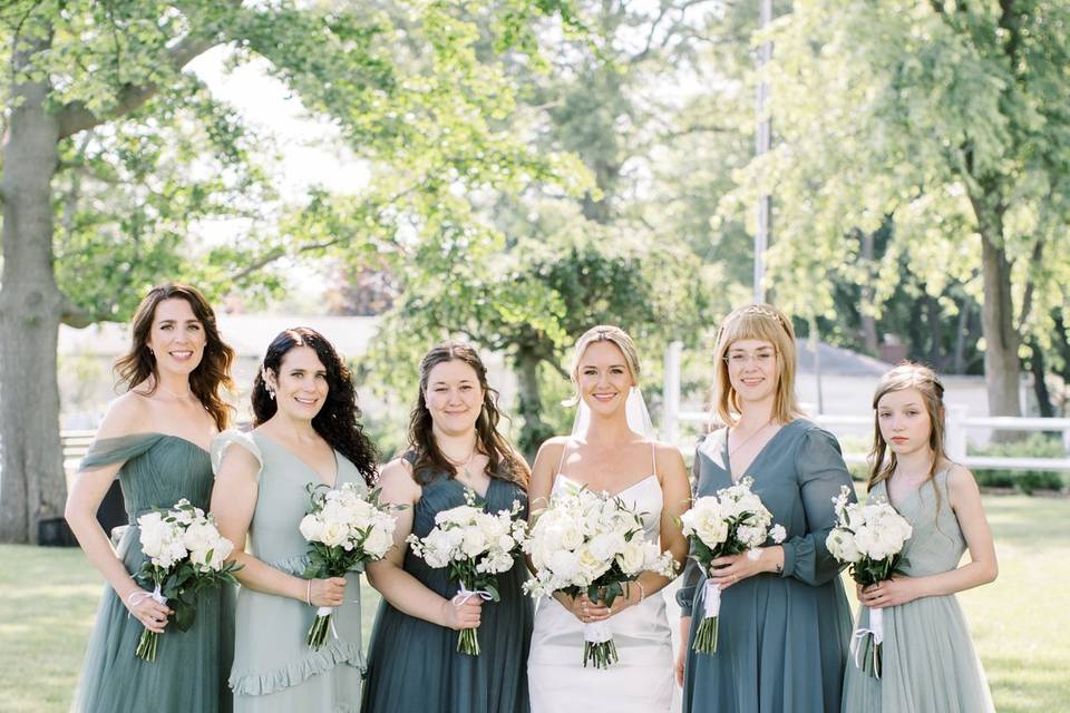 Bridal party hair and make up