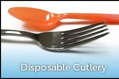 Silver-Look / Silver-Like disposable cutlery, and colors.