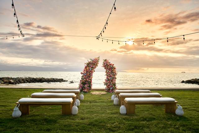 Ceremony in front of the Beach