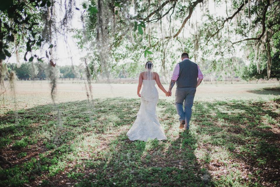 We'll walk along with you and capture your day as you dreamed it to be!  Lakeland wedding photographer!