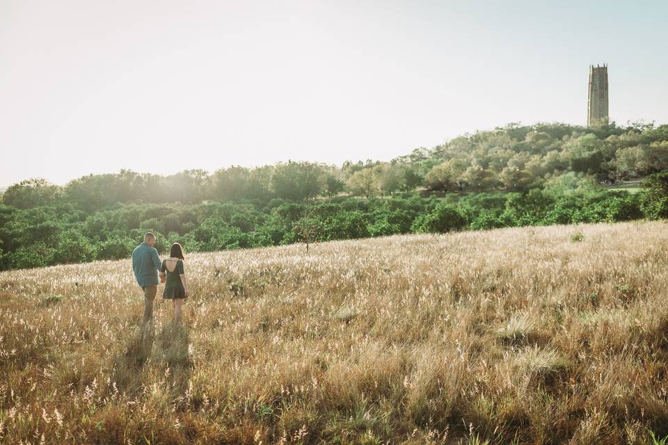 We'll capture your sunset walks on Florida's beautiful hills of Bok Tower Gardens!