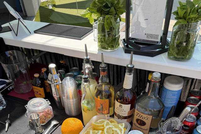 Behind the bar