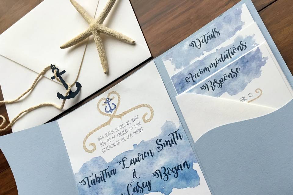 Nautical Invitation Suite