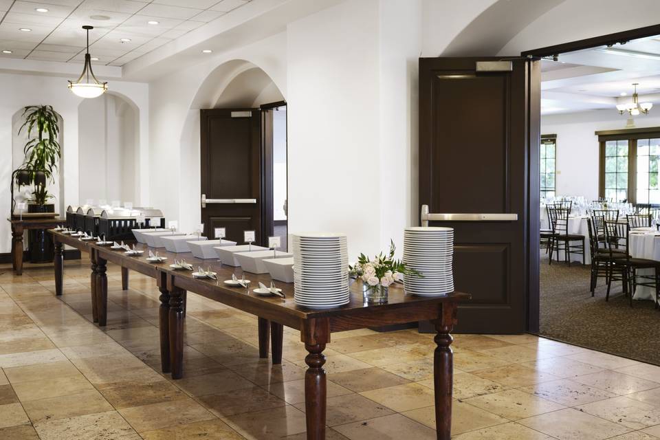 Buffet setup
