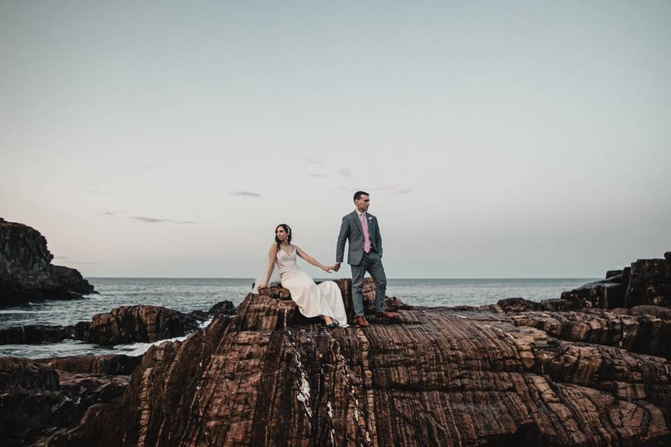 Oregon coast elopement