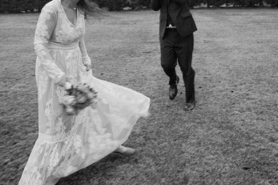 Couple having fun