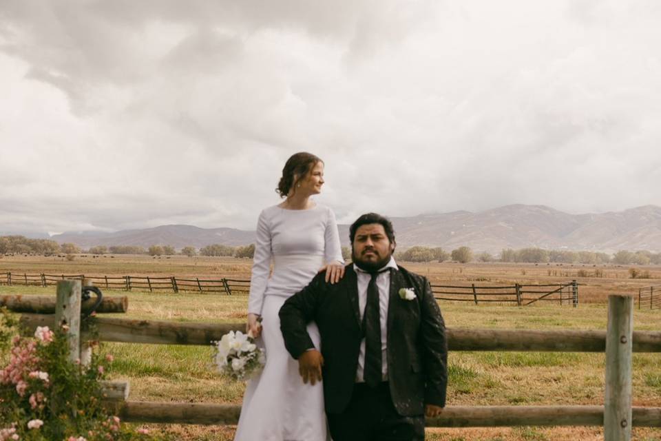 Couple posing