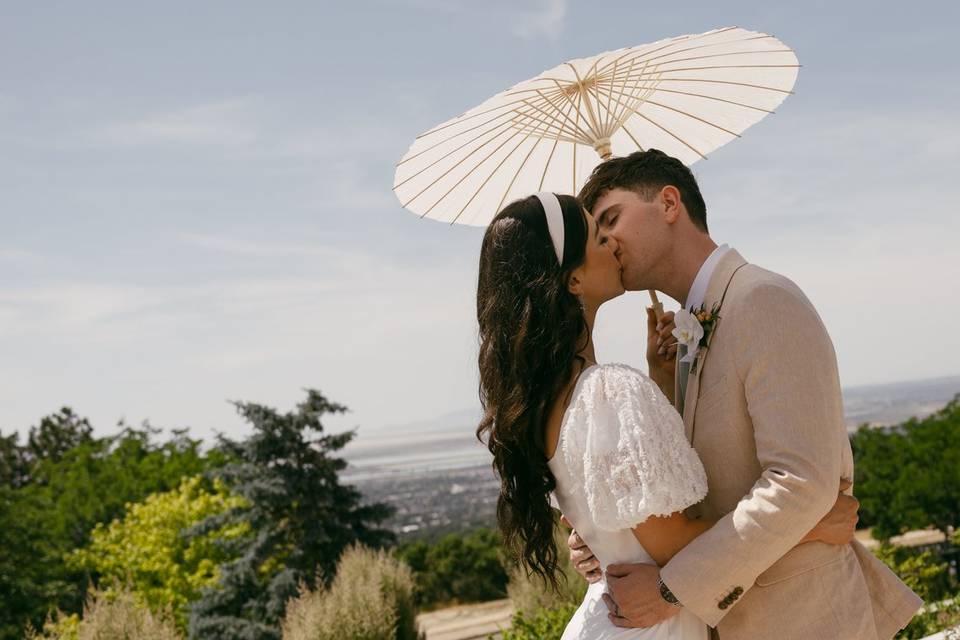 Couple kissing