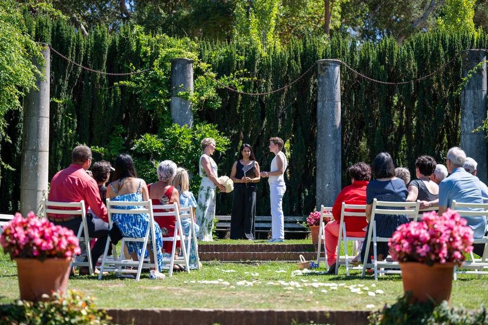 Beautiful backyard wedding