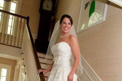 Bride on the staircase