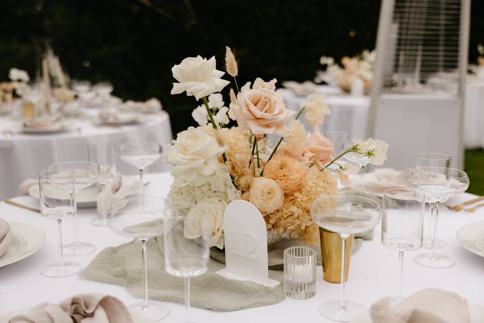 Garden Wedding Reception Table